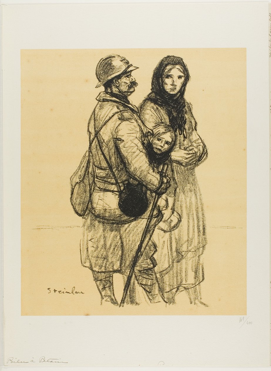 Żołnierz dla Pétaina autorstwa Théophile Alexandre Pierre Steinlen