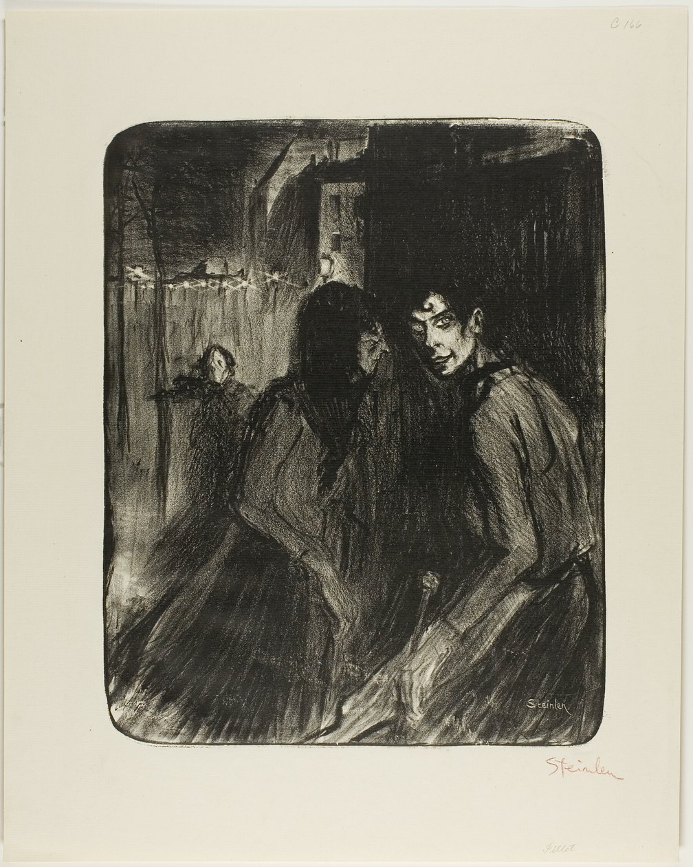 Kłótliwe prostytutki autorstwa Théophile Alexandre Pierre Steinlen