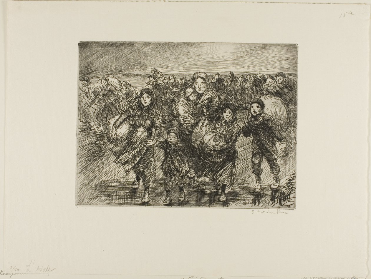 Przed inwazją autorstwa Théophile Alexandre Pierre Steinlen