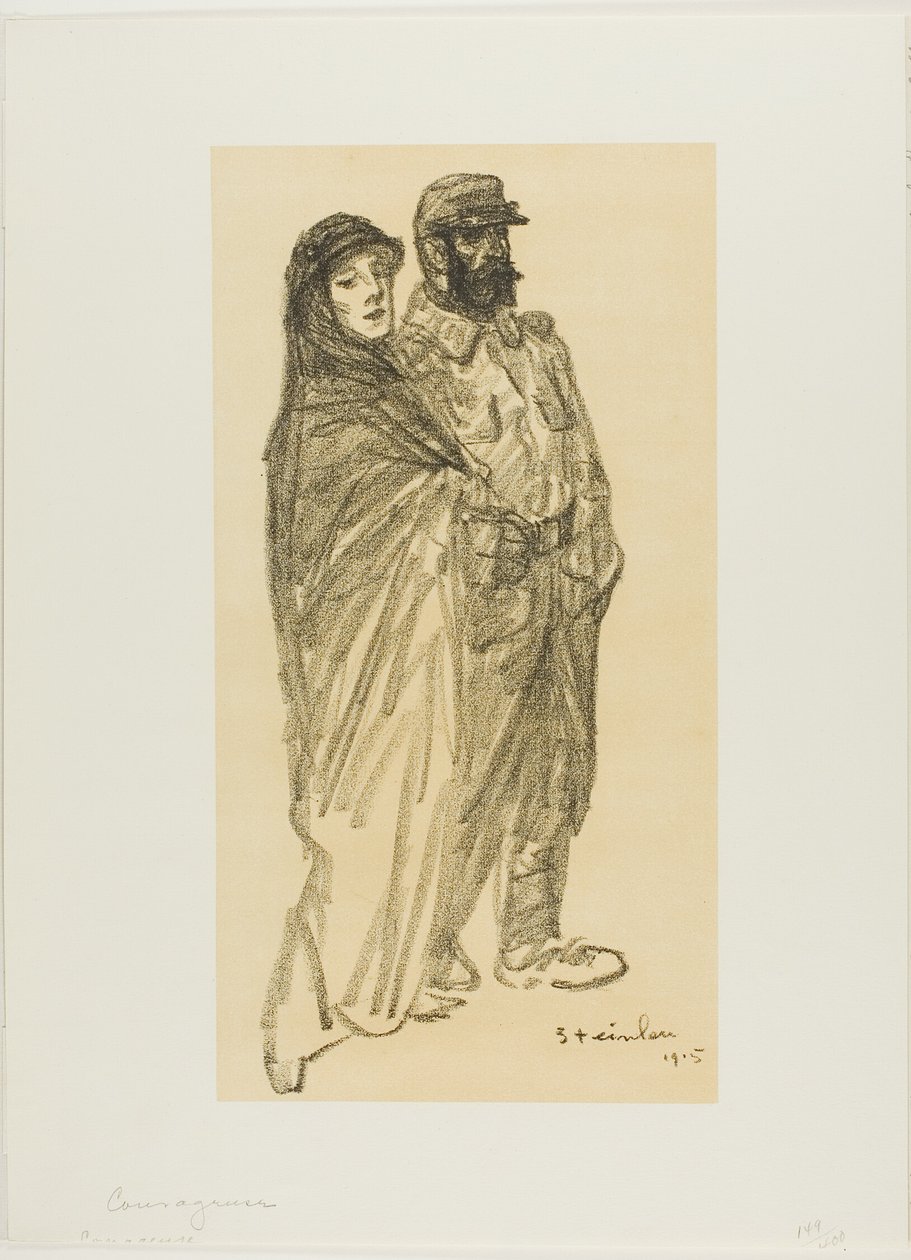 Odważny autorstwa Théophile Alexandre Pierre Steinlen