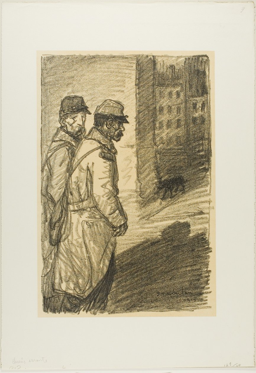 Błędne psy autorstwa Théophile Alexandre Pierre Steinlen