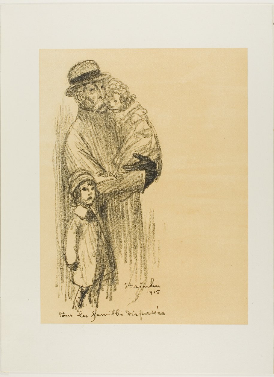 Dla rodzin, które są rozdzielone autorstwa Théophile Alexandre Pierre Steinlen