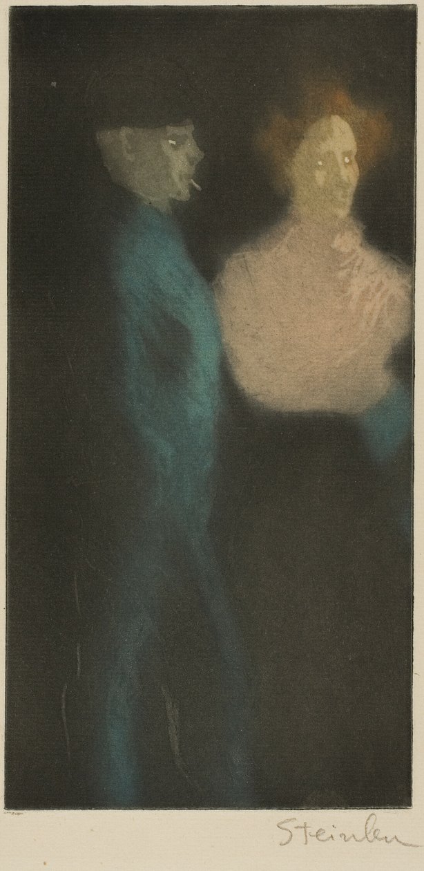 Dziewczyna i alfons autorstwa Théophile Alexandre Pierre Steinlen