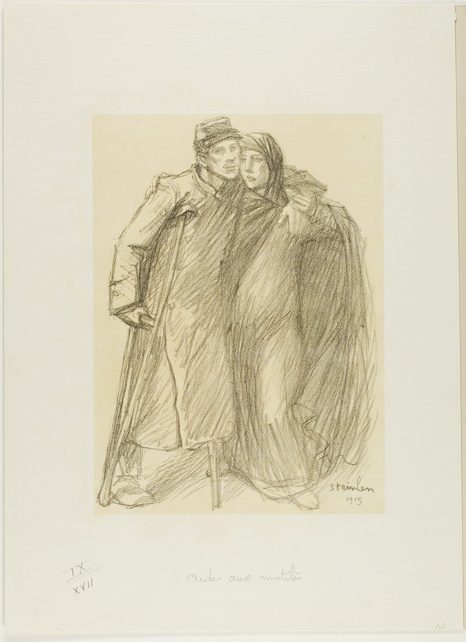 Pomoc rannym autorstwa Théophile Alexandre Pierre Steinlen