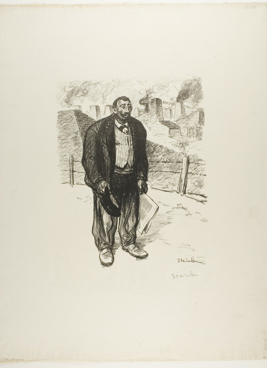 Uczciwy pracownik autorstwa Théophile Alexandre Pierre Steinlen