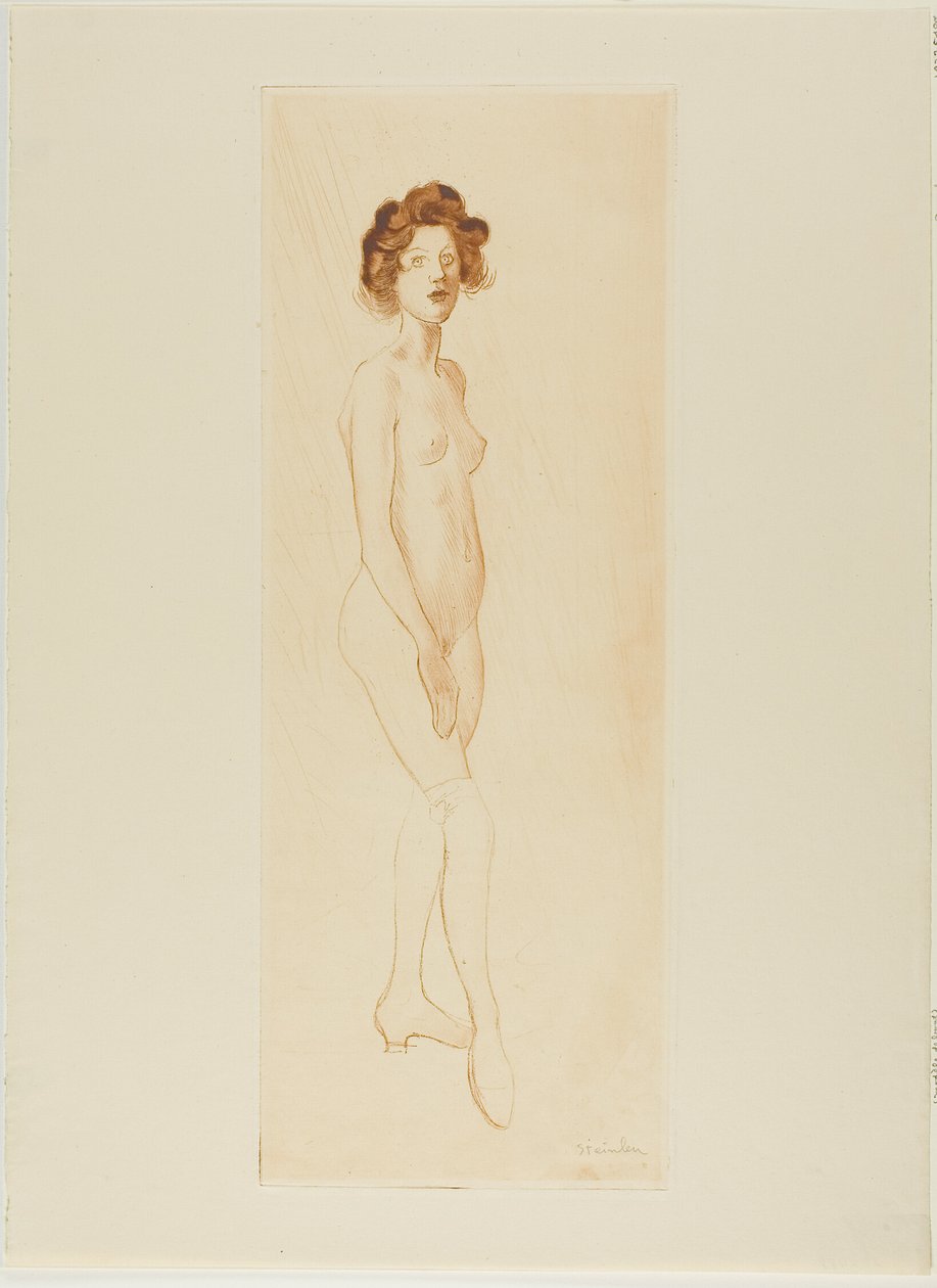 Model stojący autorstwa Théophile Alexandre Pierre Steinlen