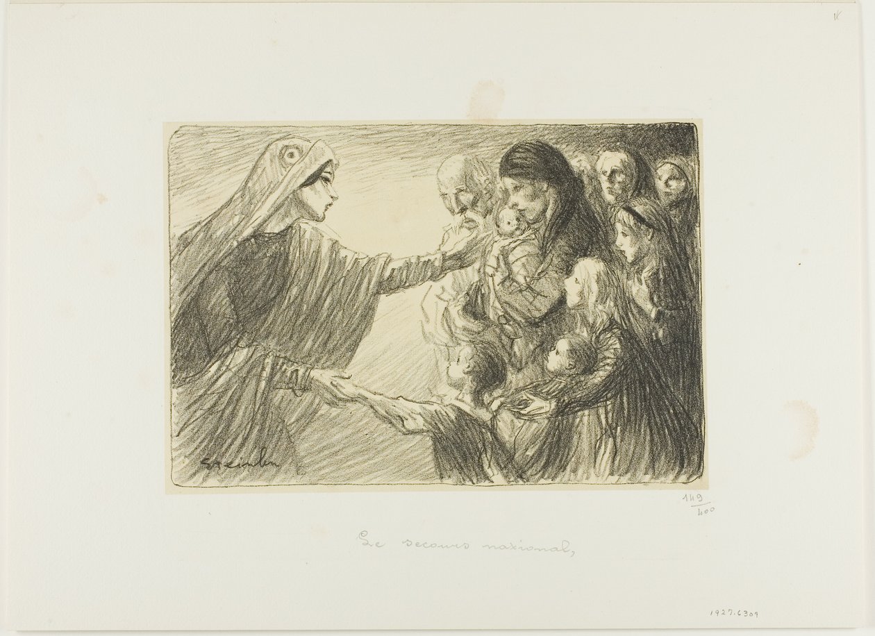 Pomoc krajowa autorstwa Théophile Alexandre Pierre Steinlen