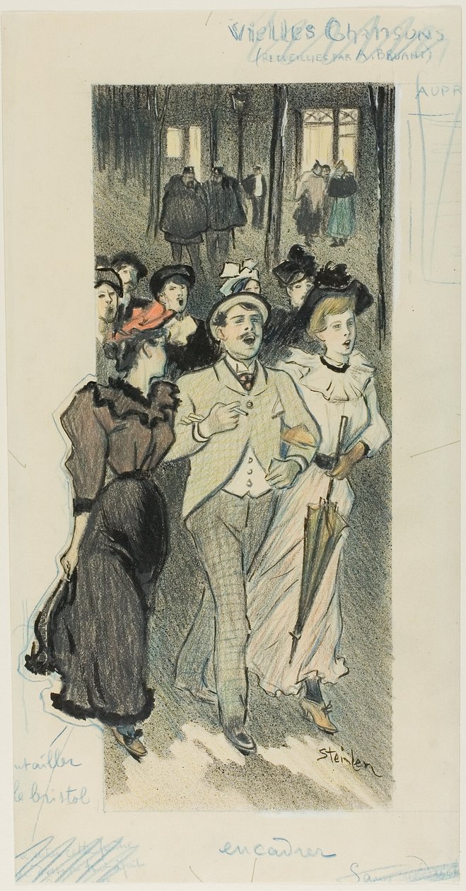 Stare piosenki autorstwa Théophile Alexandre Pierre Steinlen