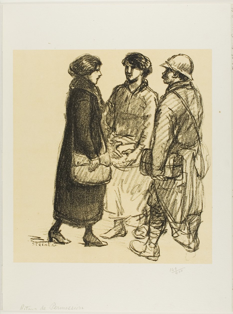 Na urlopie autorstwa Théophile Alexandre Pierre Steinlen