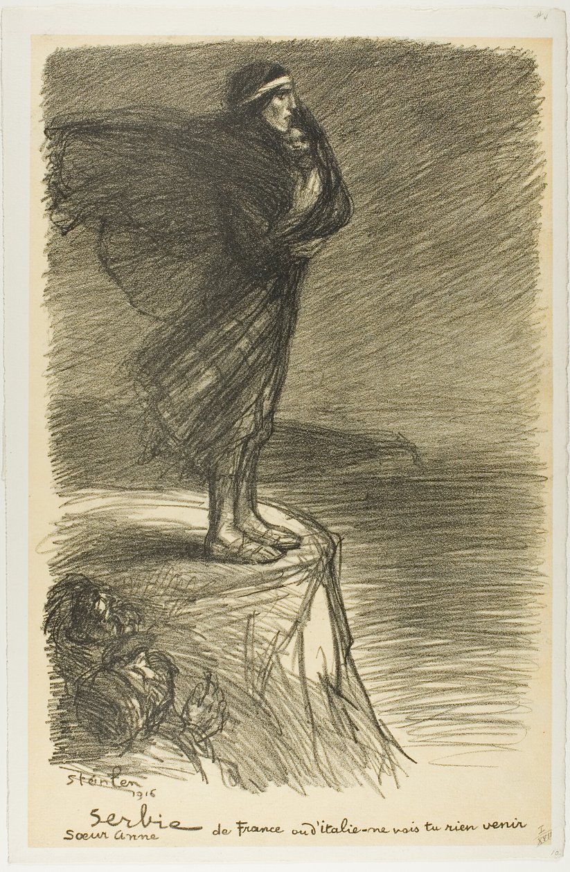 Serbia: Siostra Anna, płyta dwudziesta z Actualités autorstwa Théophile Alexandre Pierre Steinlen