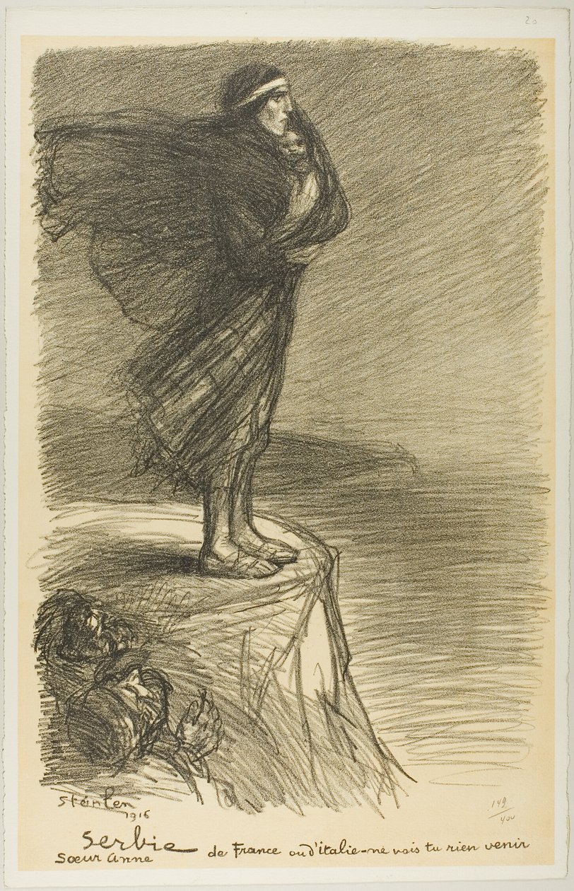 Serbia: Siostra Anna, płyta dwudziesta z Actualités autorstwa Théophile Alexandre Pierre Steinlen