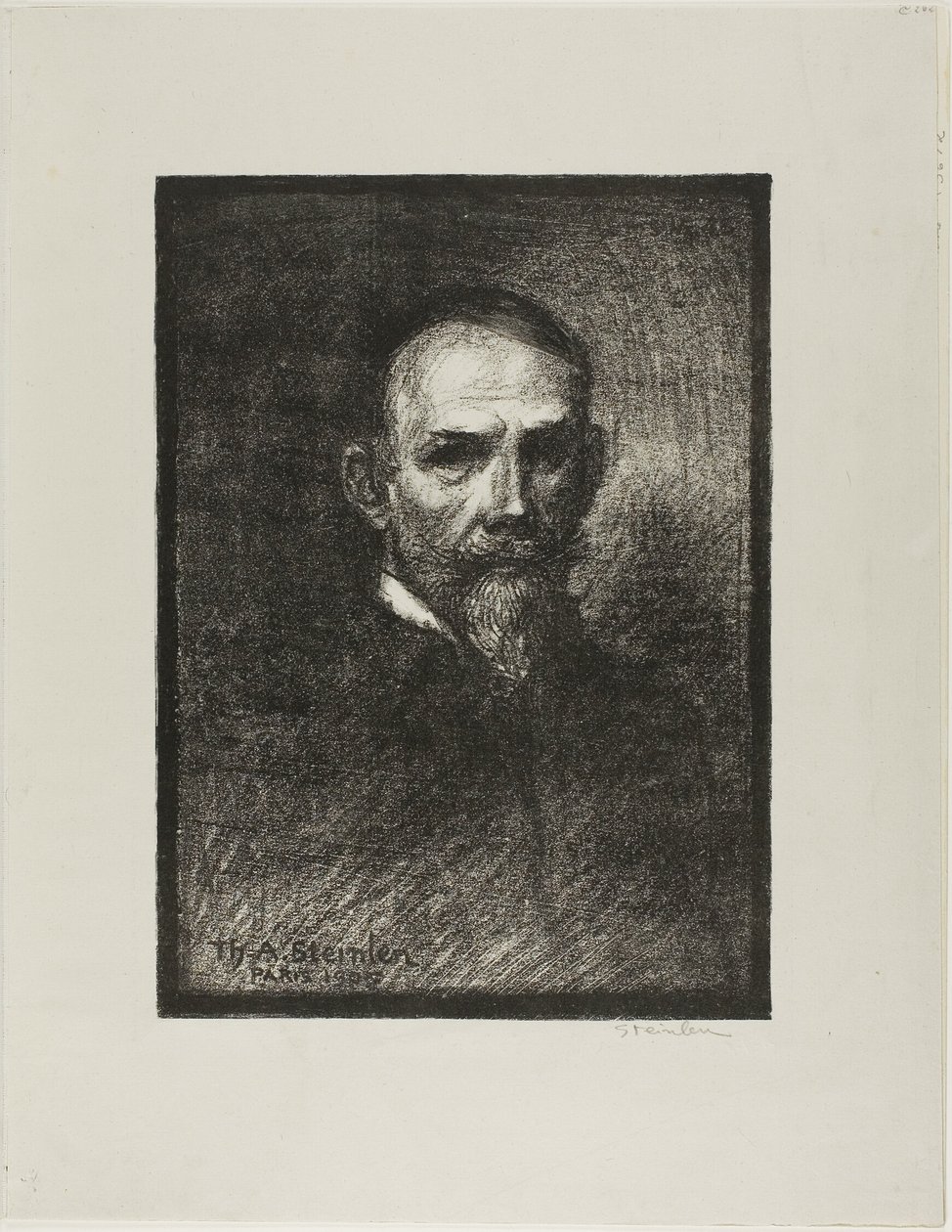 Steinlen, widok z przodu, głowa w prawo autorstwa Théophile Alexandre Pierre Steinlen