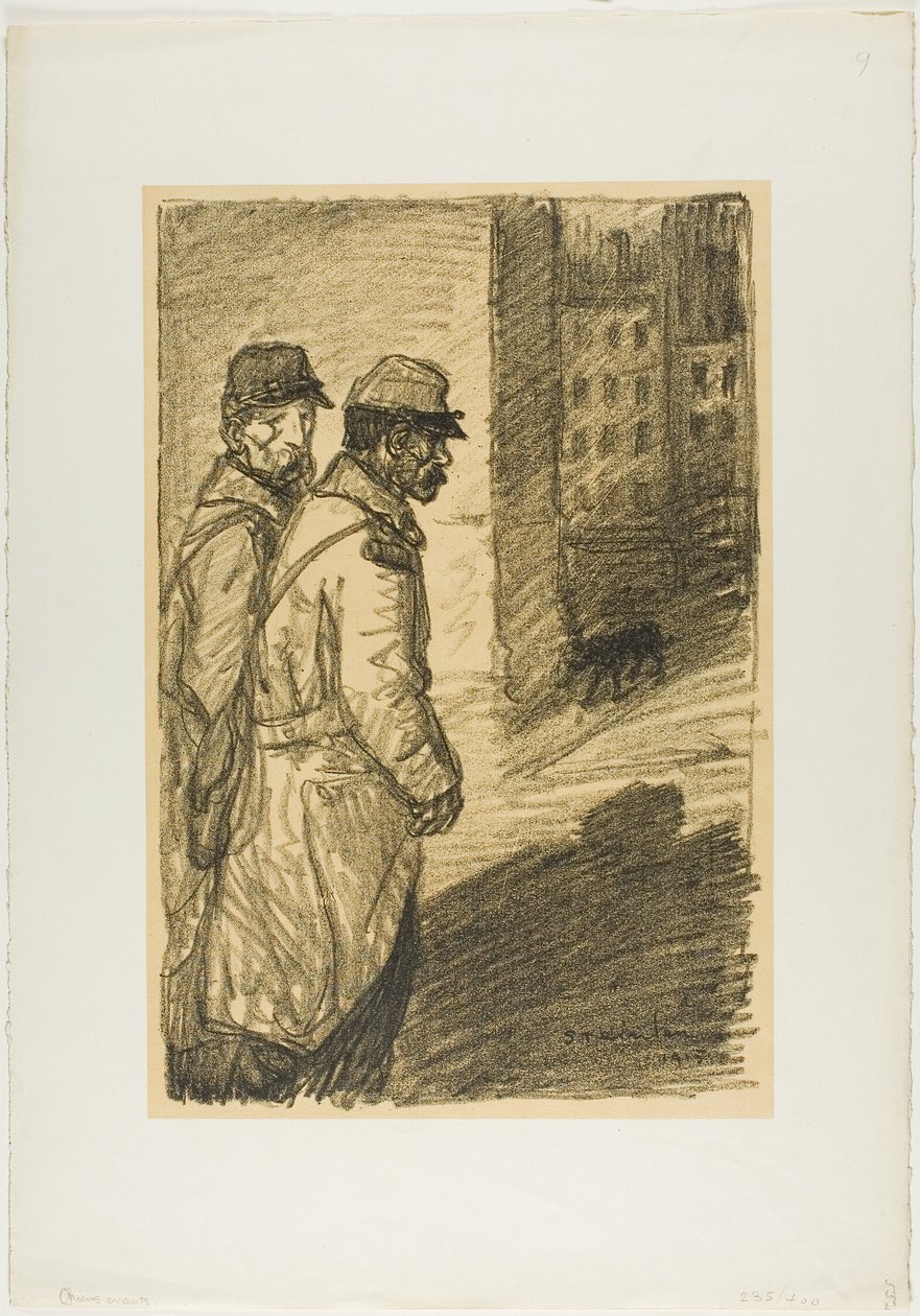 Bezpańskie psy autorstwa Théophile Alexandre Pierre Steinlen