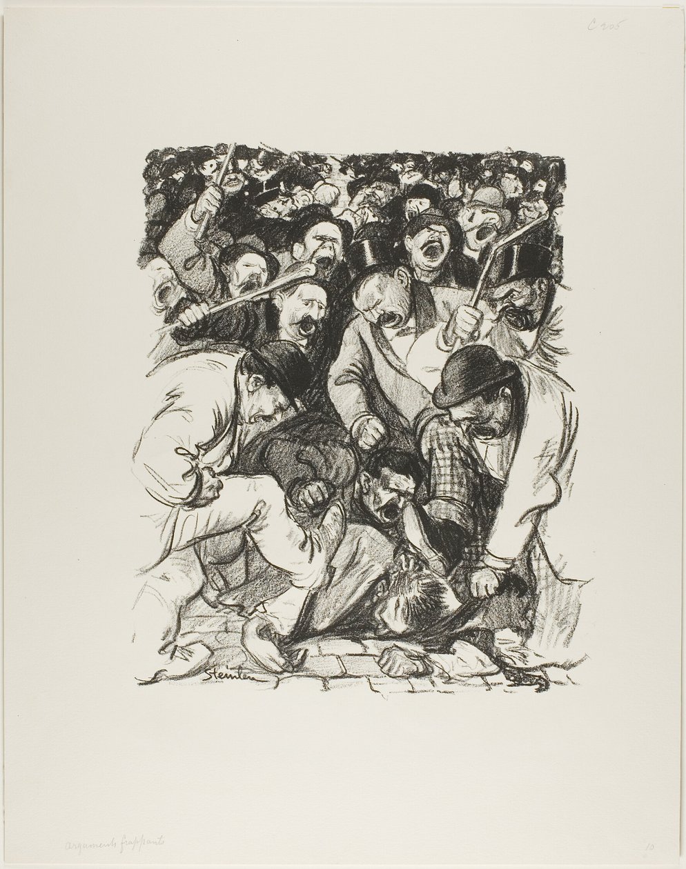 Uderzające argumenty autorstwa Théophile Alexandre Pierre Steinlen