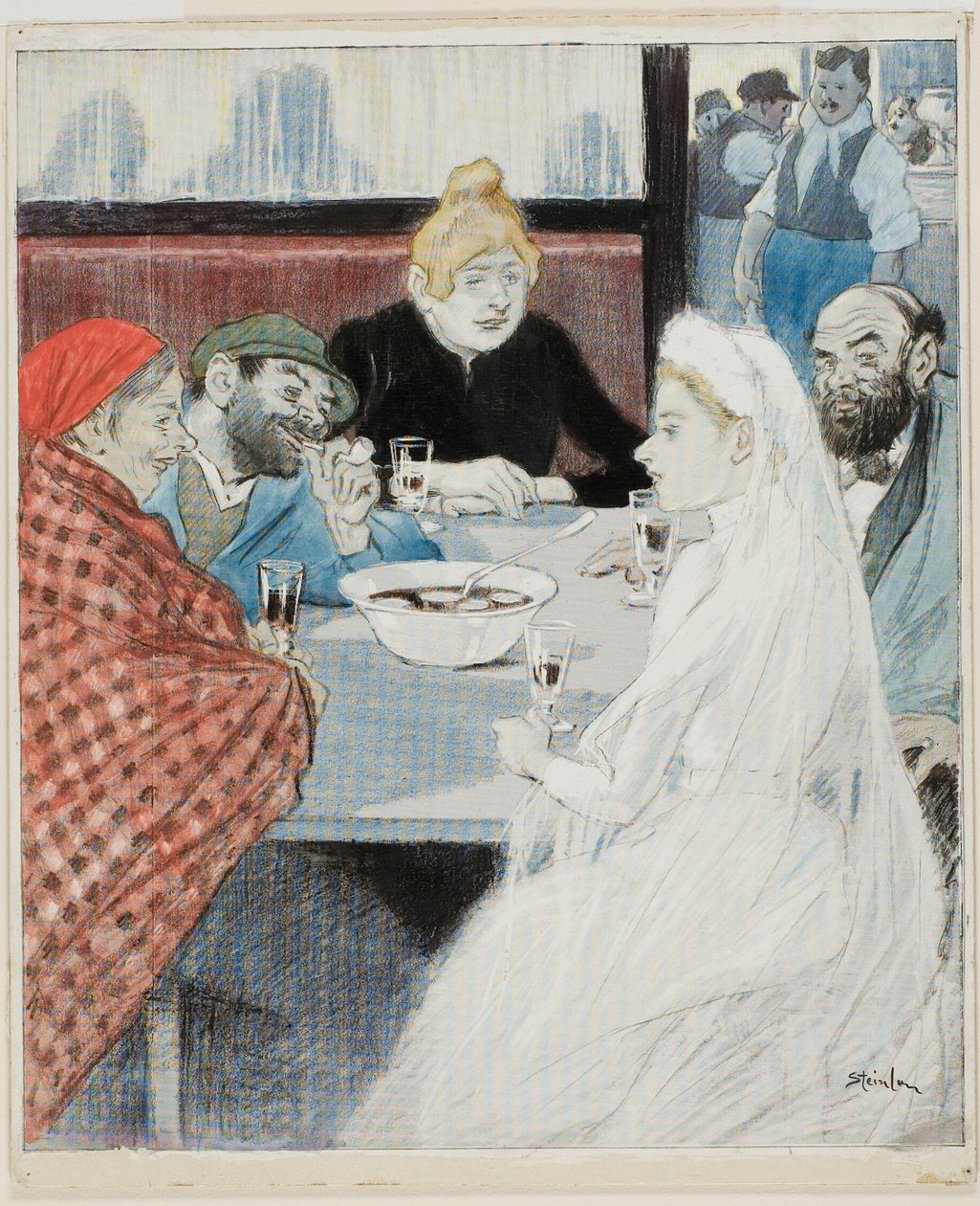 Panna młoda autorstwa Théophile Alexandre Pierre Steinlen