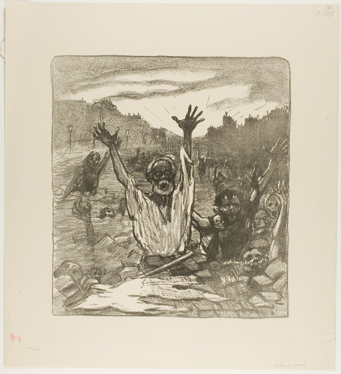 Krzyk ulicy! autorstwa Théophile Alexandre Pierre Steinlen