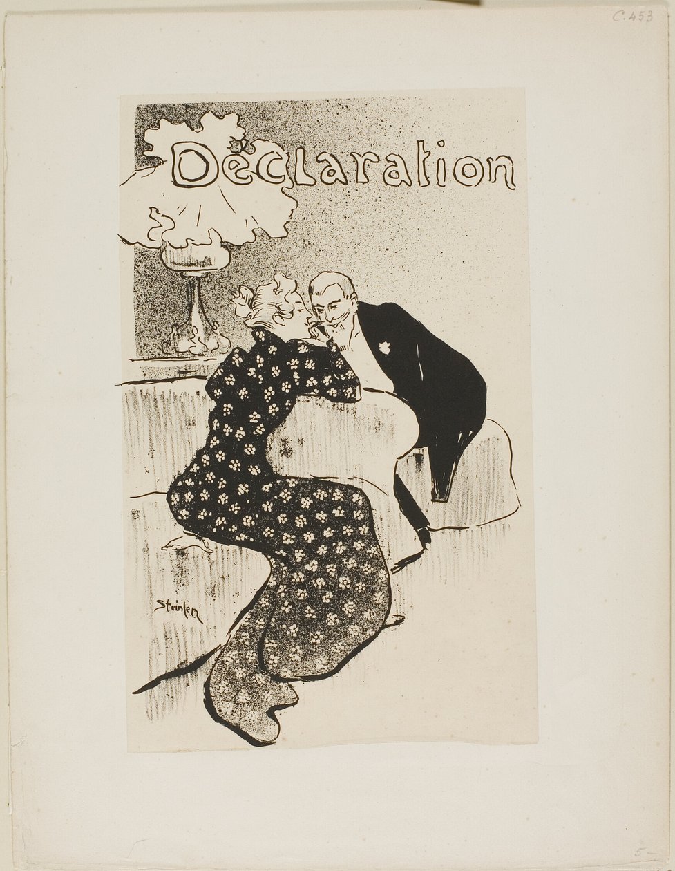 Deklaracja autorstwa Théophile Alexandre Pierre Steinlen