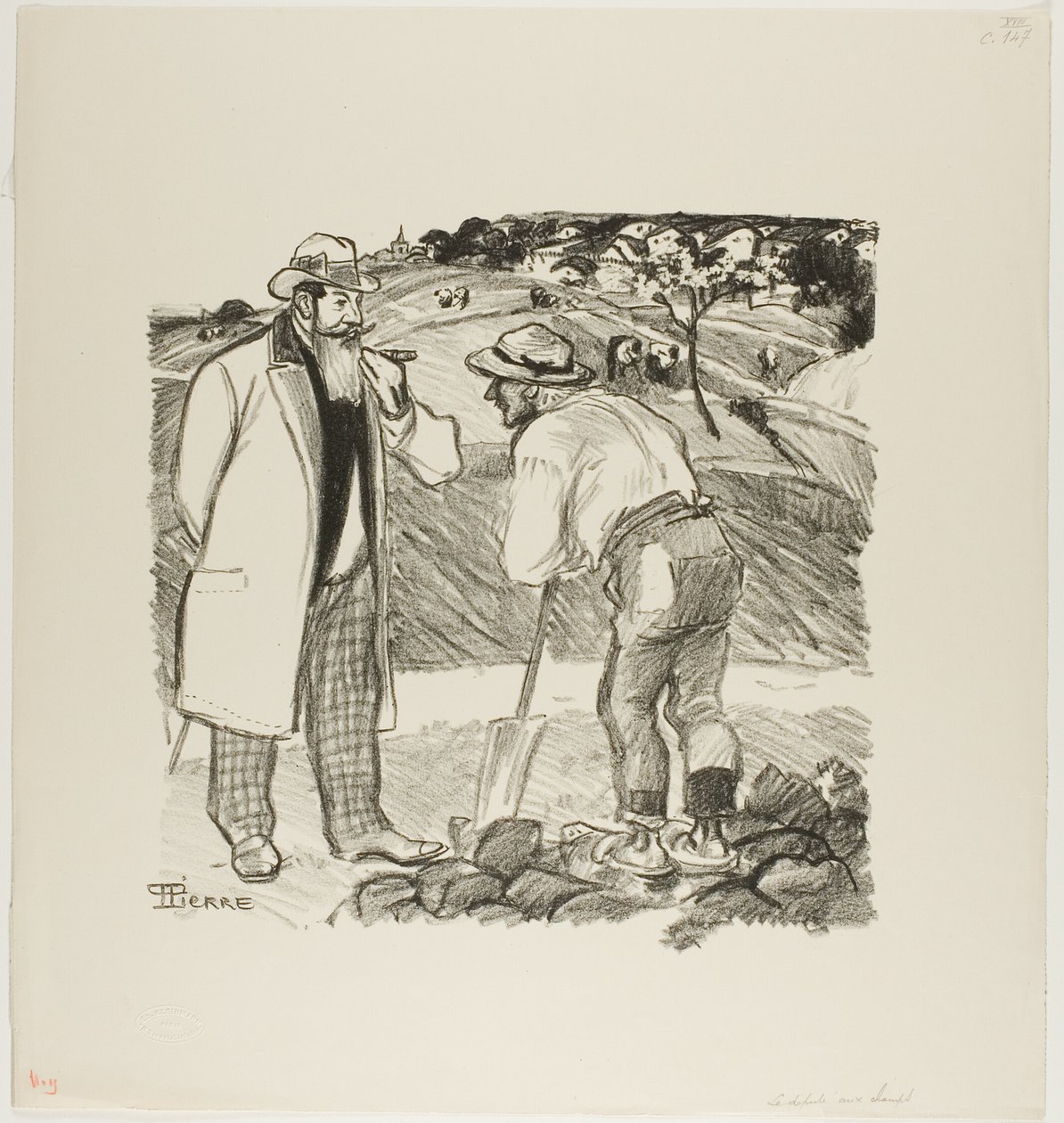Inspektor terenowy autorstwa Théophile Alexandre Pierre Steinlen