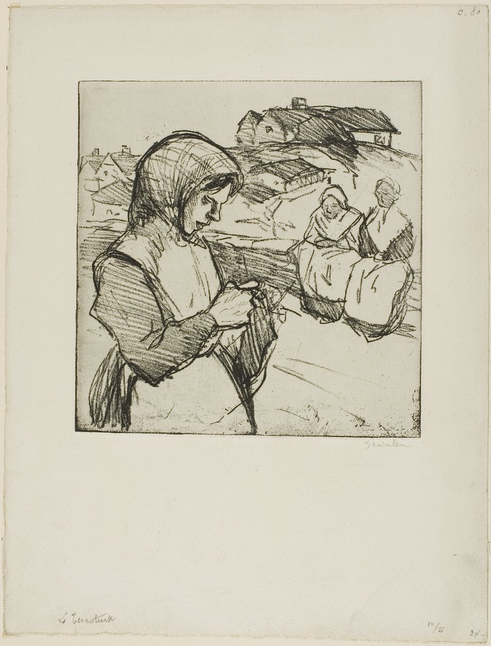 Knitter autorstwa Théophile Alexandre Pierre Steinlen