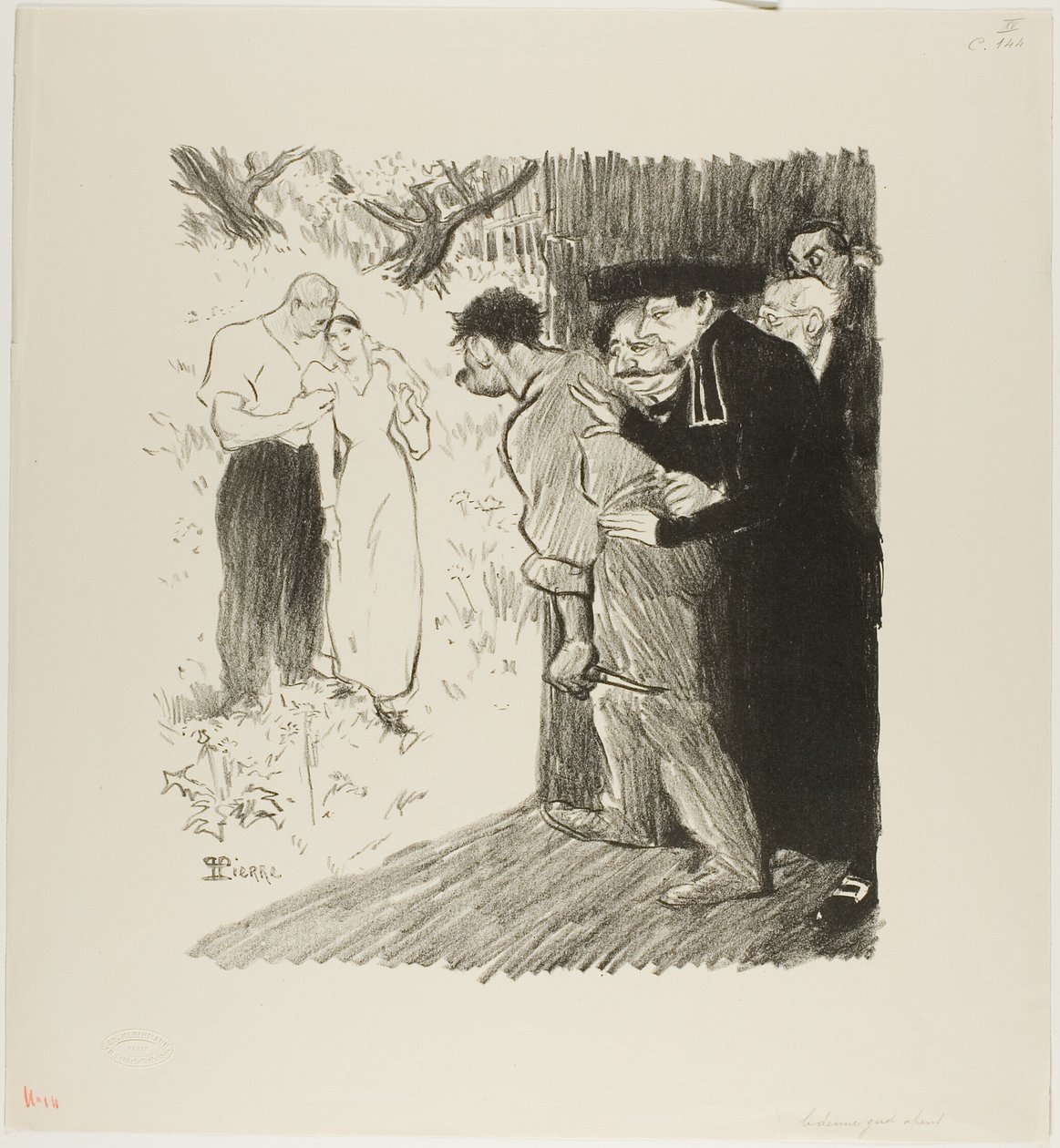 Ostatnia zasadzka autorstwa Théophile Alexandre Pierre Steinlen