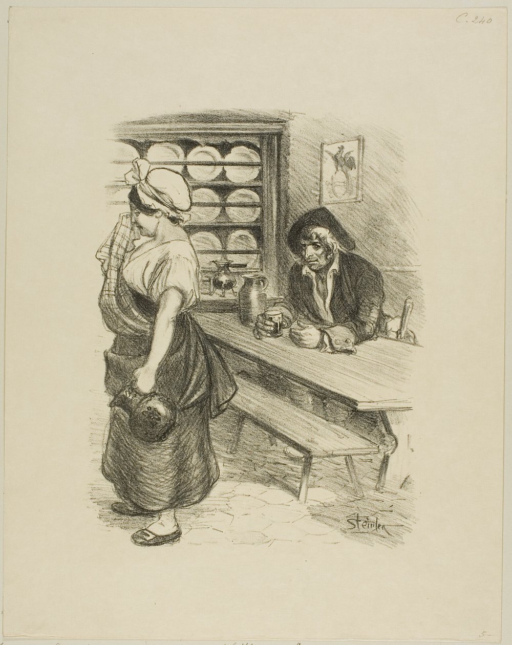 Powrót marynarza autorstwa Théophile Alexandre Pierre Steinlen