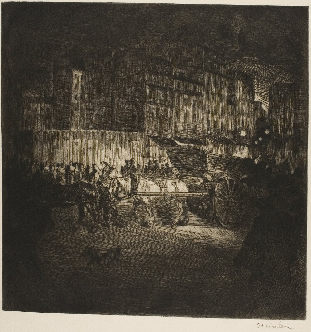 Kosz na śmieci autorstwa Théophile Alexandre Pierre Steinlen