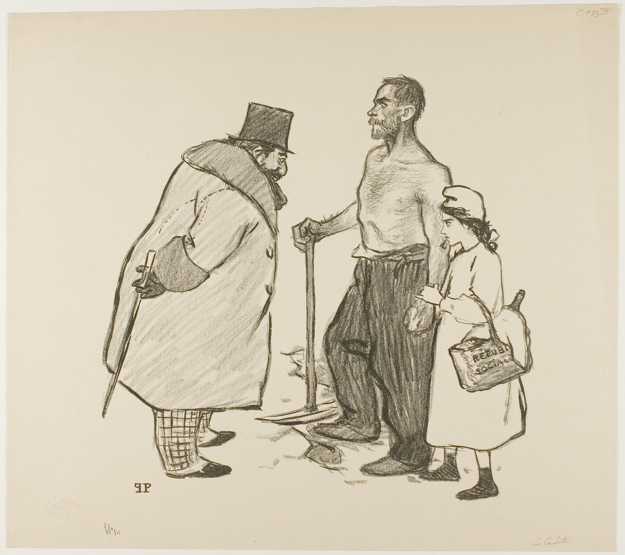 Najmłodsza córka autorstwa Théophile Alexandre Pierre Steinlen