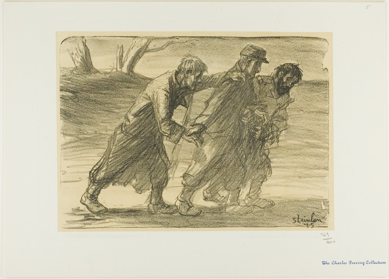 Trzech towarzyszy autorstwa Théophile Alexandre Pierre Steinlen