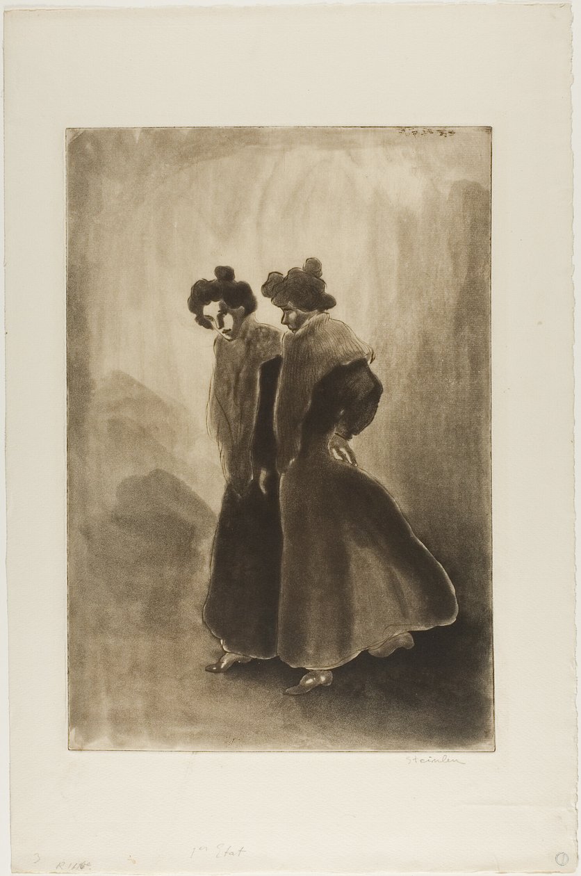 Dwie kobiety autorstwa Théophile Alexandre Pierre Steinlen