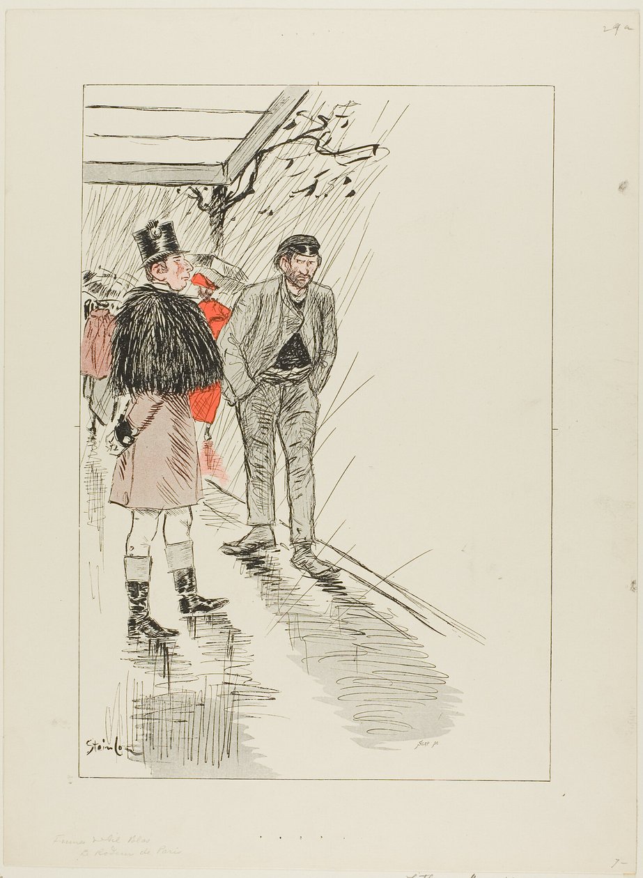 Włóczęga z Paryża autorstwa Théophile Alexandre Pierre Steinlen