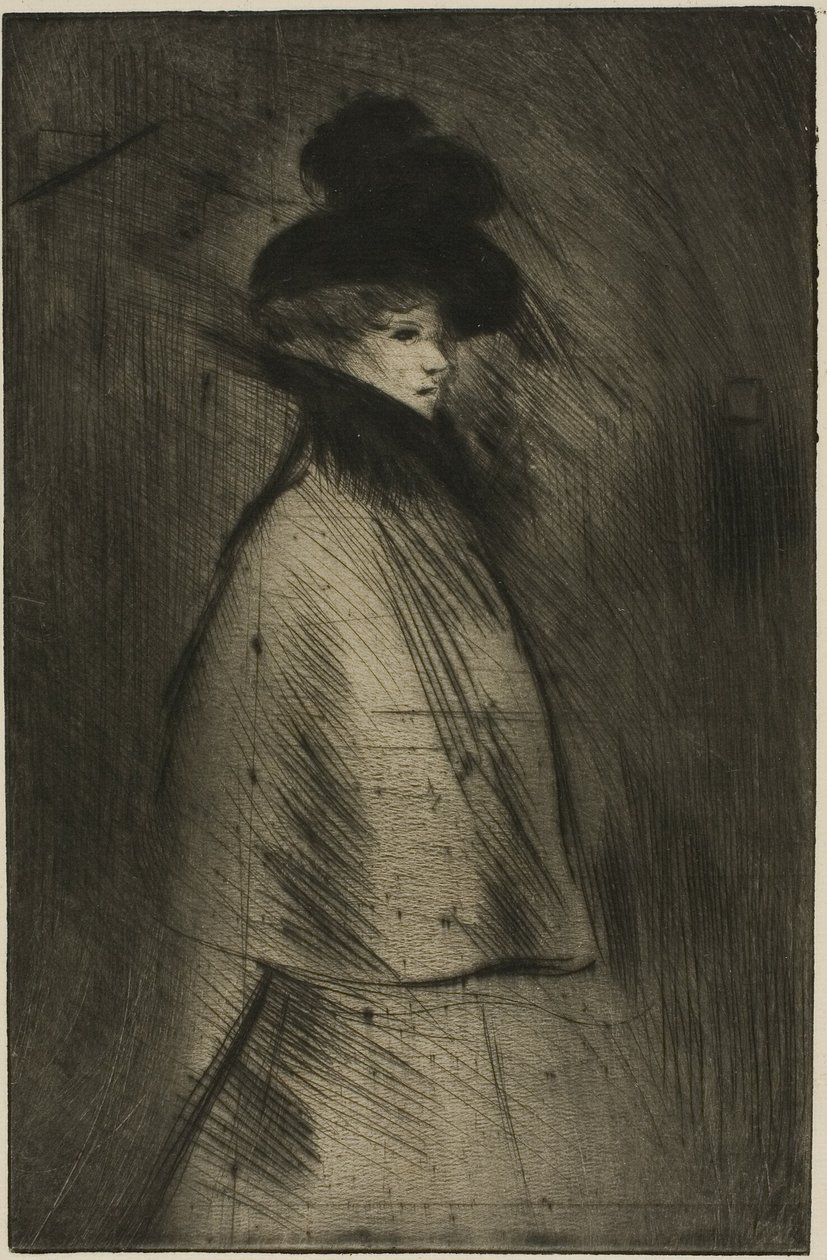Kobieta na spacerze autorstwa Théophile Alexandre Pierre Steinlen
