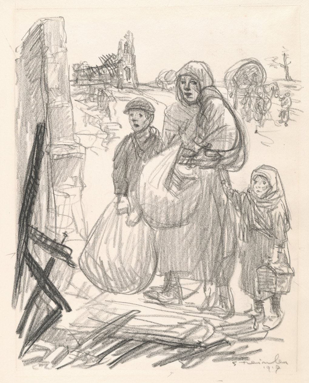 To tutaj, w domu!, 1916. autorstwa Théophile Alexandre Steinlen