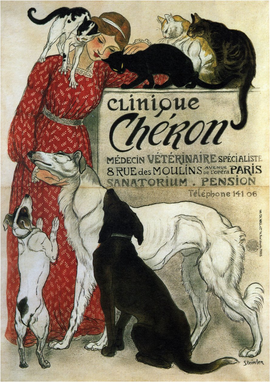 Klinika Cherona, 1905 autorstwa Théophile Alexandre Steinlen