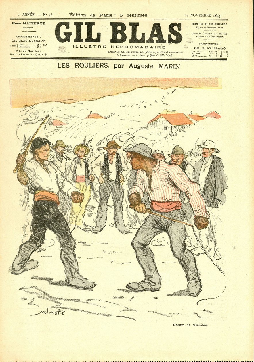 Okładka „Gil Blas”” autorstwa Théophile Alexandre Steinlen