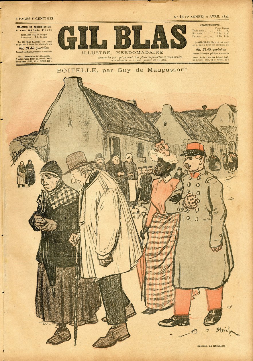 Okładka „Gil Blas”” autorstwa Théophile Alexandre Steinlen