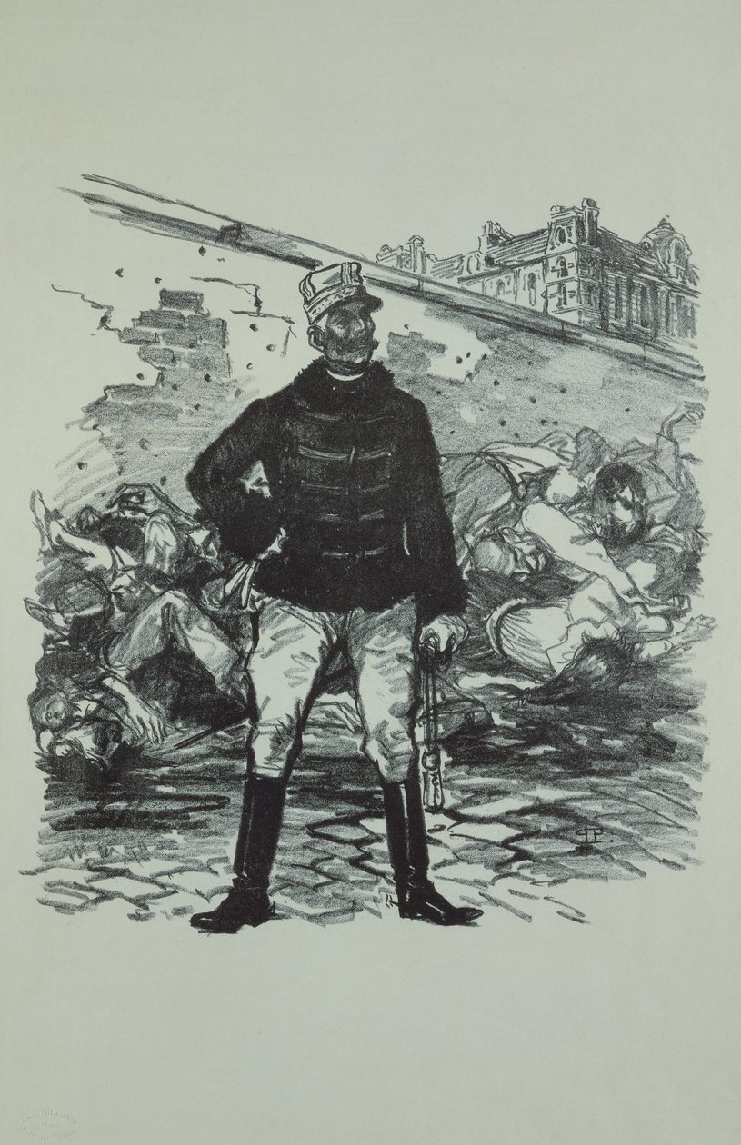 Generał Gaston Auguste (1830-1909) markiz de Gallifet, w całej swojej chwale autorstwa Théophile Alexandre Steinlen