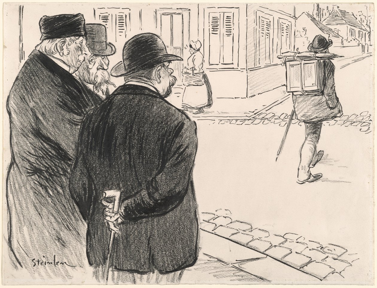 Zachowuje się jak malarz autorstwa Théophile Alexandre Steinlen