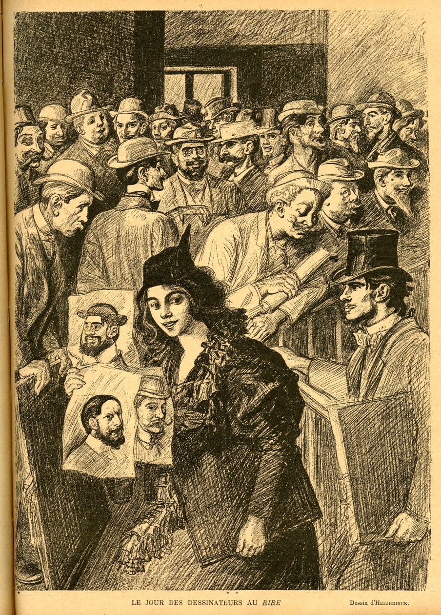 Ilustracja Heidbrincka (1852-1914) w Le Rire autorstwa Théophile Alexandre Steinlen