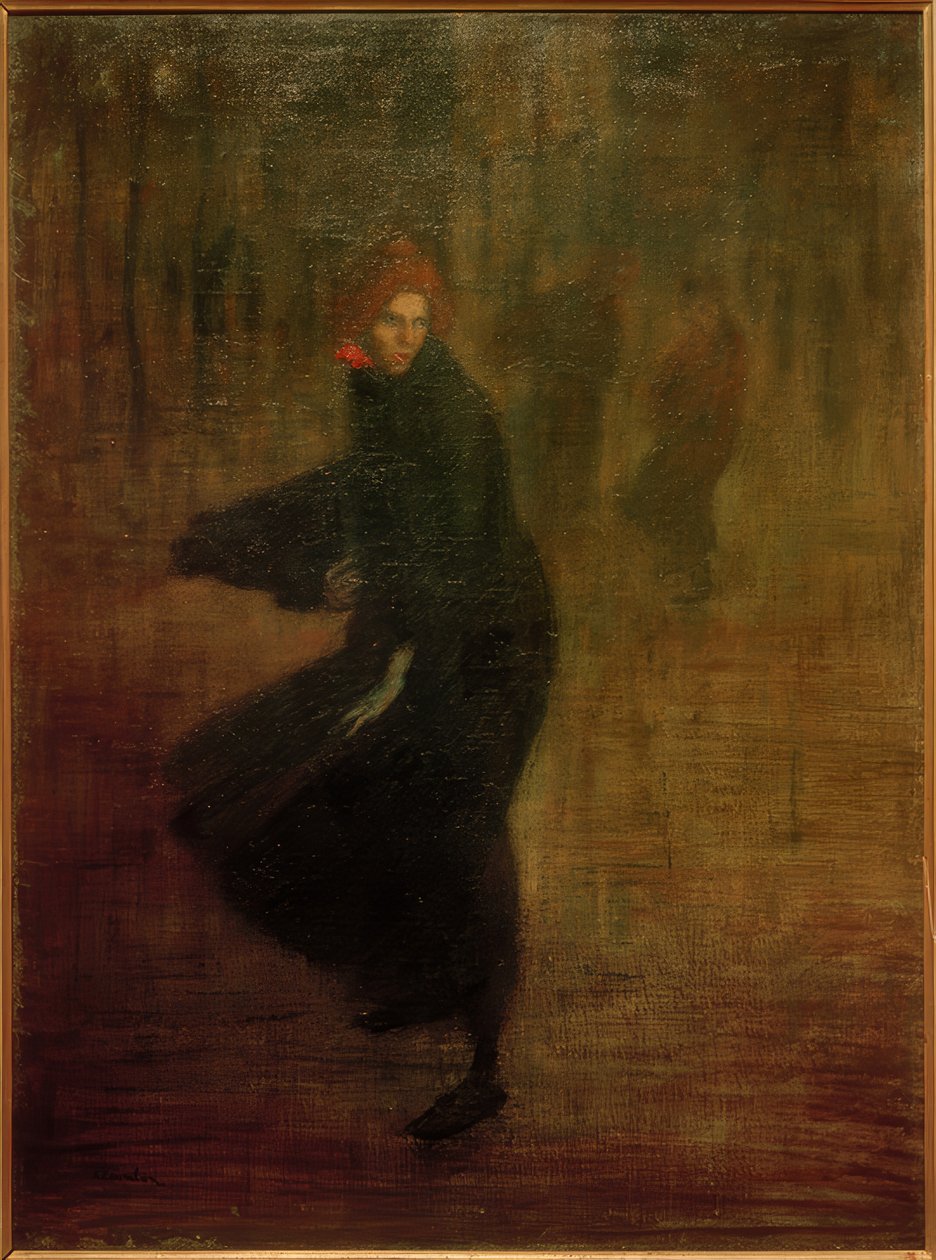 Młoda pracownica na ulicy autorstwa Théophile Alexandre Steinlen