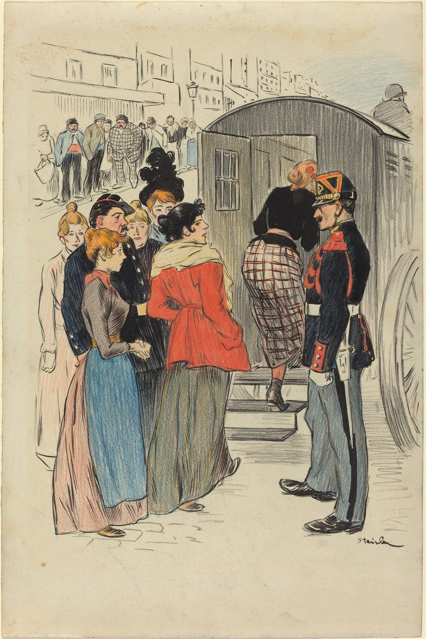 Obława autorstwa Théophile Alexandre Steinlen