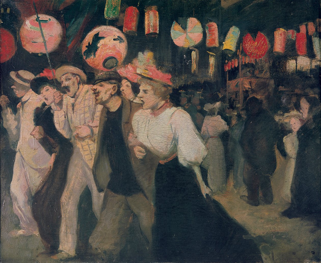 14 lipca 1895 w Montmartre Montmartre, 14 lipca 1895, 1895. autorstwa Théophile Alexandre Steinlen