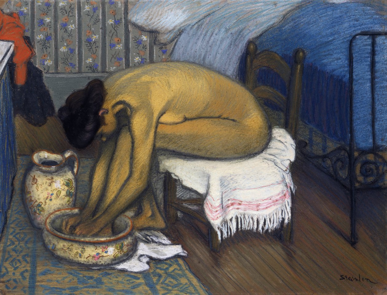 Kąpiel, 1902 autorstwa Théophile Alexandre Steinlen