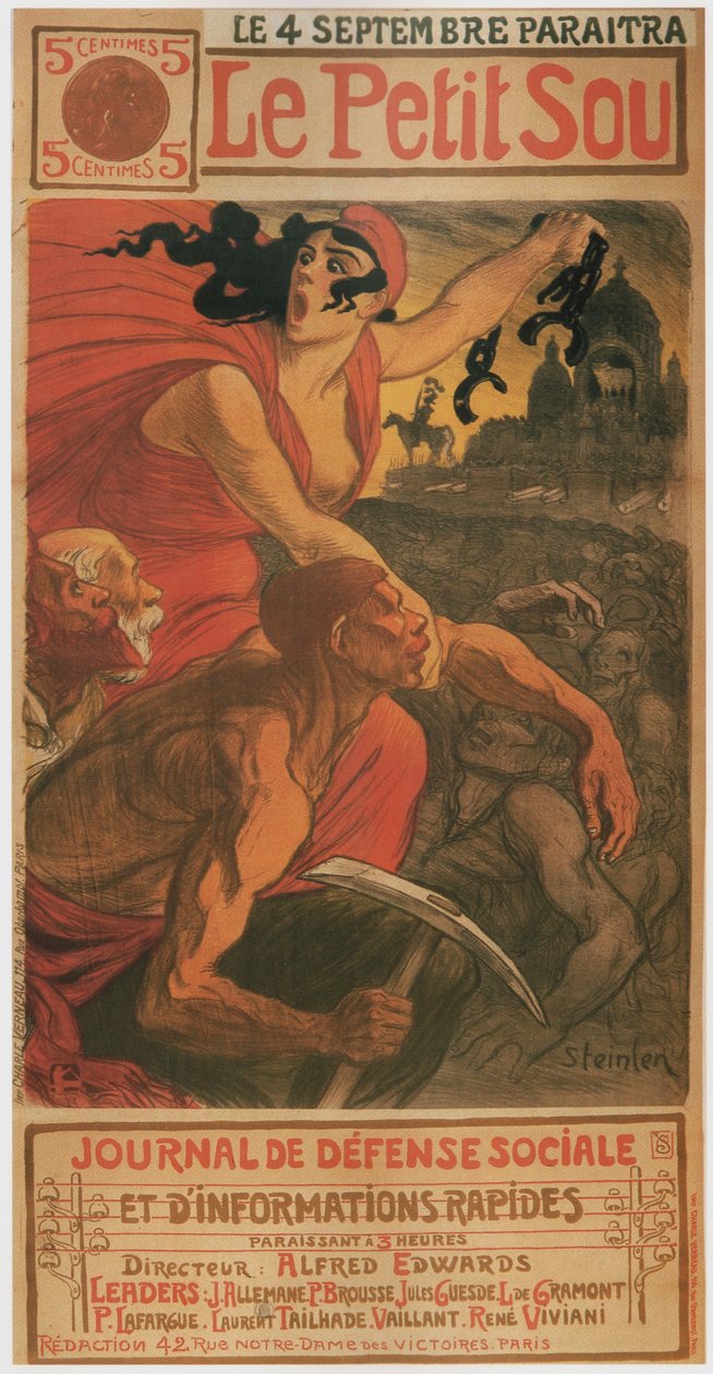 Mały grosz, 1900 autorstwa Théophile Alexandre Steinlen