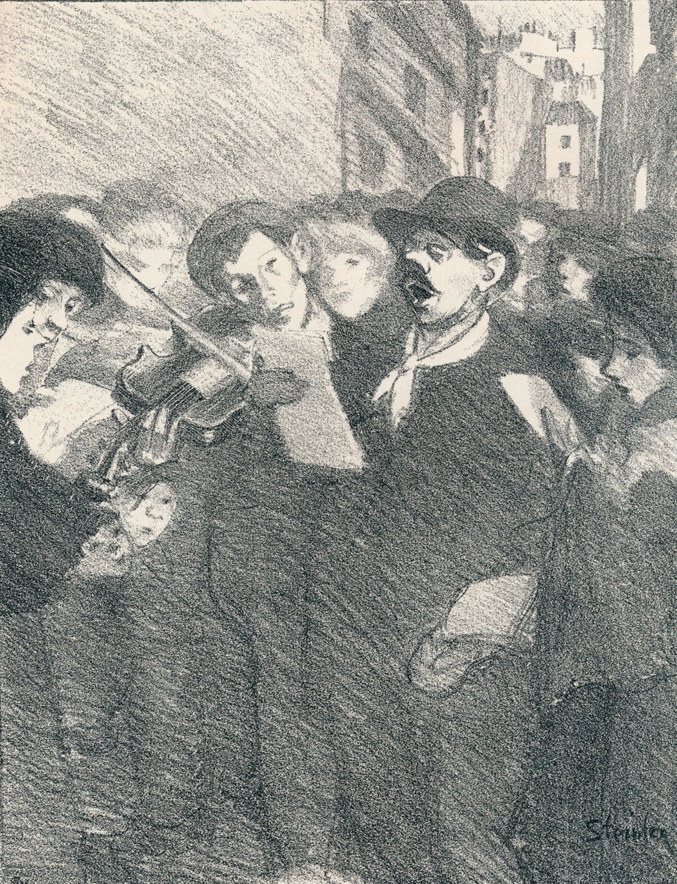 Lile Des Baisers z Pieśni kobiet, 1897, 1898 autorstwa Théophile Alexandre Steinlen