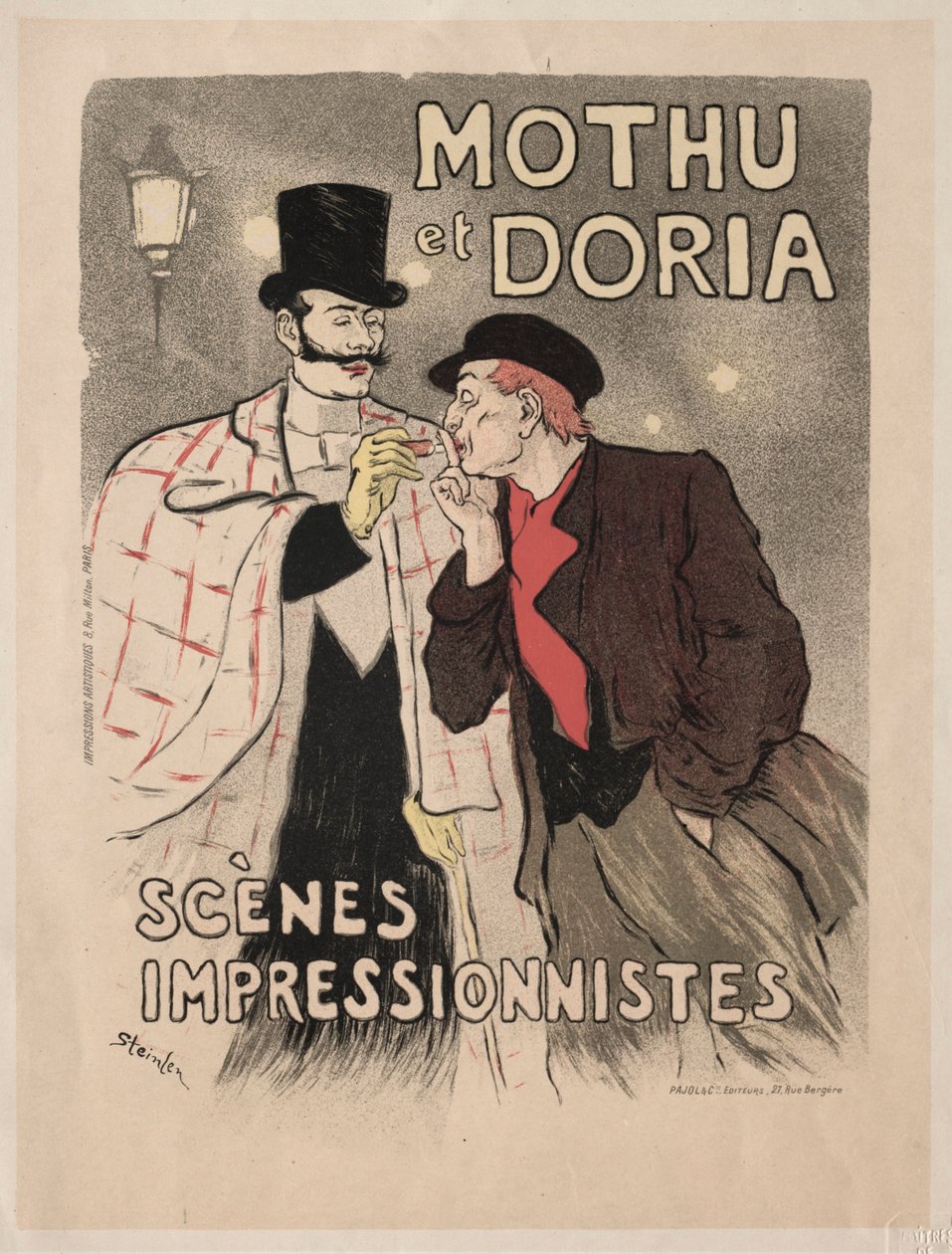 Mothu i Doria - sceny impresjonistyczne autorstwa Théophile Alexandre Steinlen