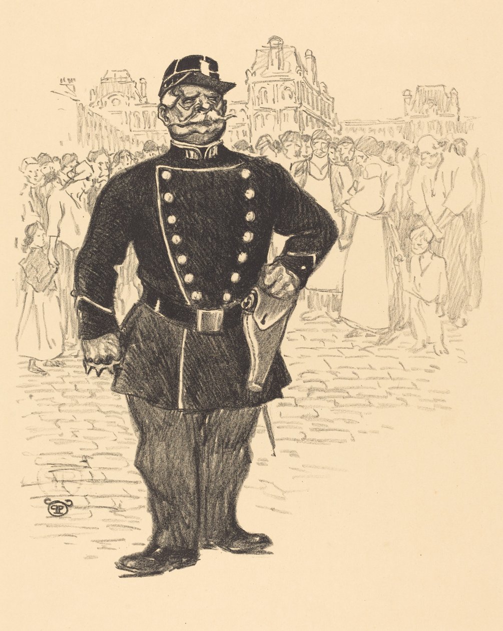 Pokój na ulicach, koniec XIX-początek XX wieku. autorstwa Théophile Alexandre Steinlen