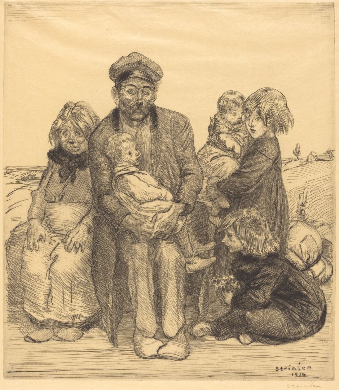 Biedni ludzie Biedni ludzie, 1914. autorstwa Théophile Alexandre Steinlen