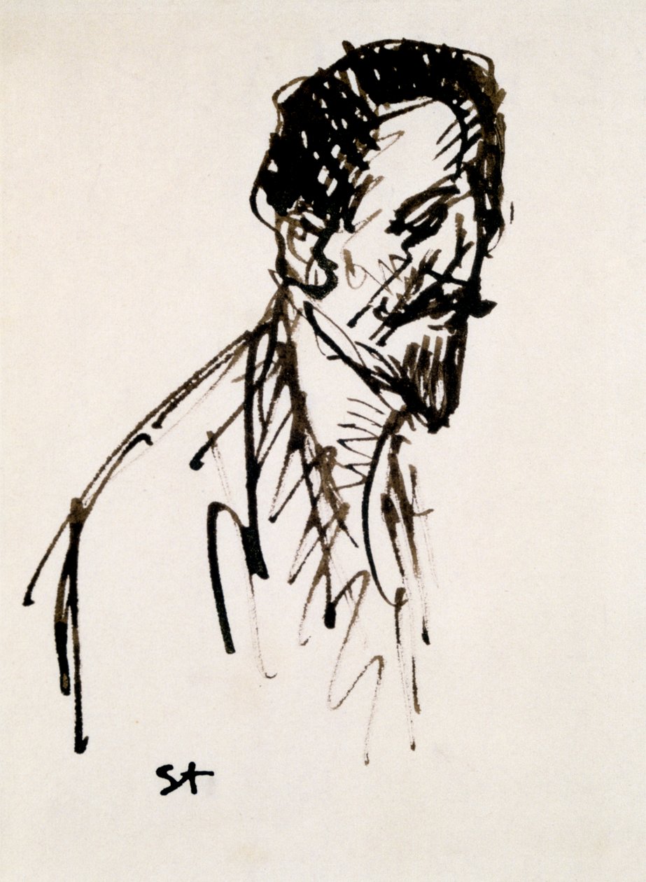 Portret Jehana Rictusa, XX wiek autorstwa Théophile Alexandre Steinlen