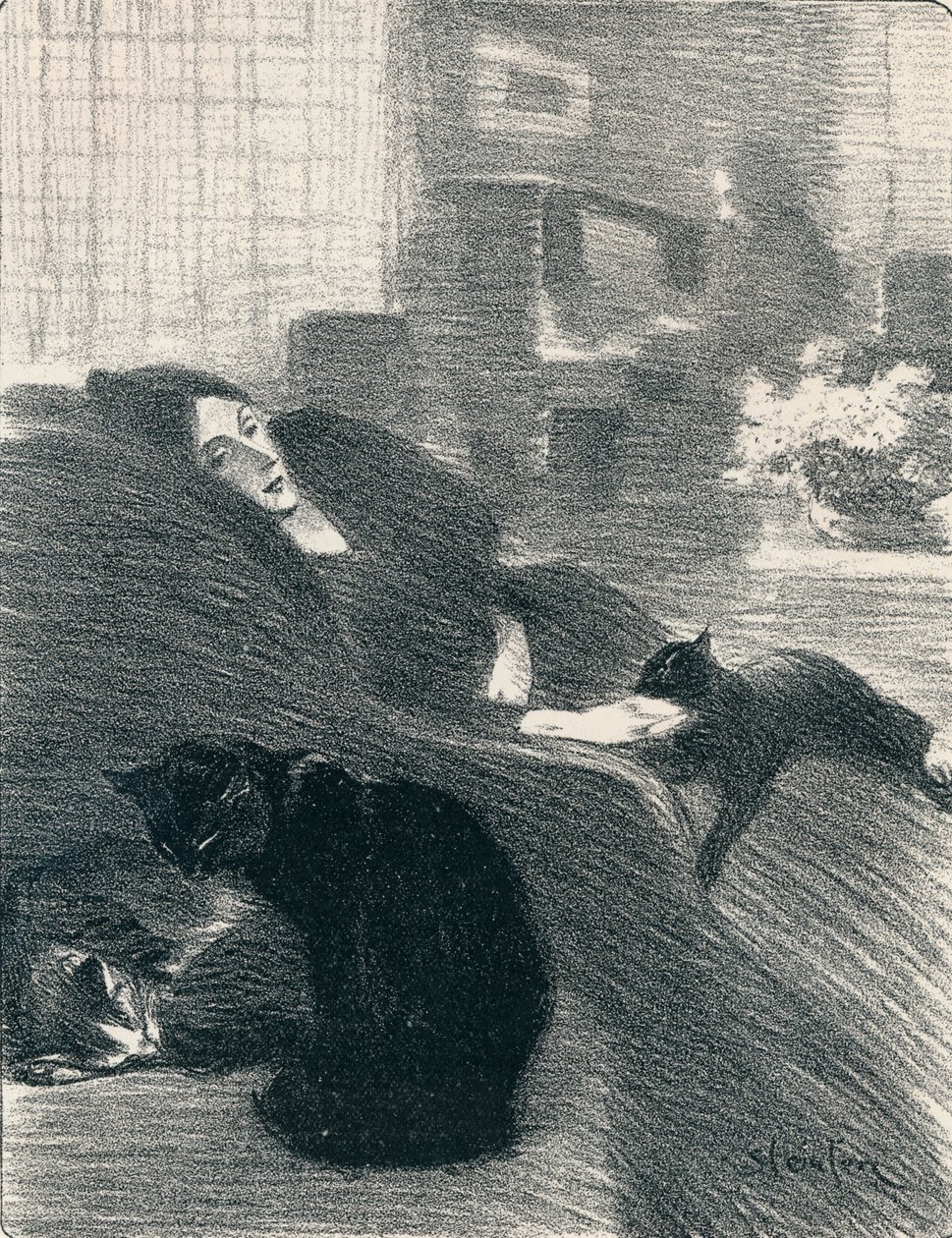 Kiedy jesteśmy starzy z kobiecych piosenek, 1897, 1898 autorstwa Théophile Alexandre Steinlen