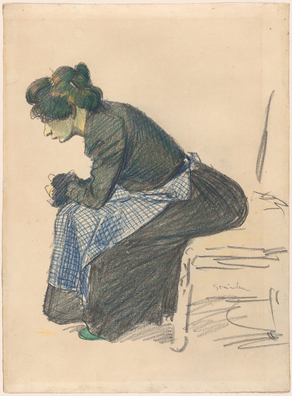 Studium kobiety autorstwa Théophile Alexandre Steinlen